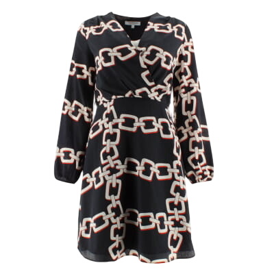 Robe bleue marine imprimée - Femme - Morgan - Taille 34 Très bon état -  reconditionné disponible sur Label Emmaüs